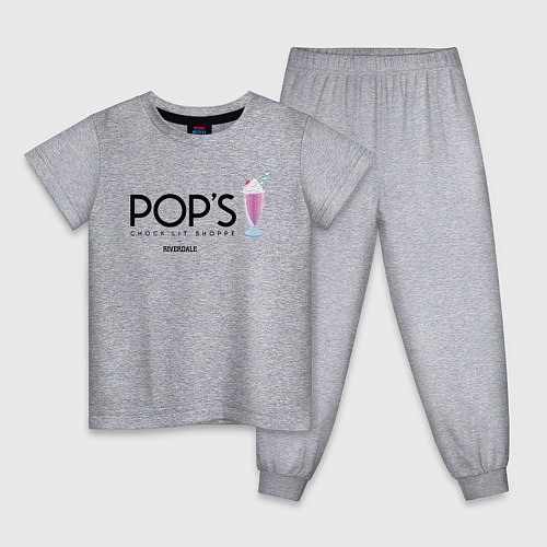 Детская пижама POPS / Меланж – фото 1