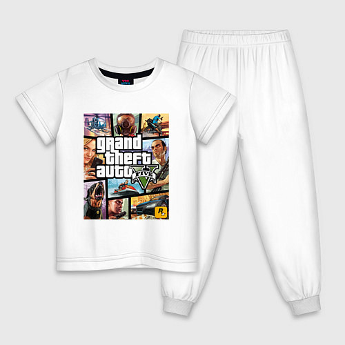 Детская пижама GTA5 / Белый – фото 1