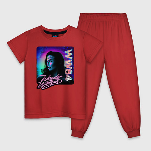 Детская пижама Wonder Woman / Красный – фото 1