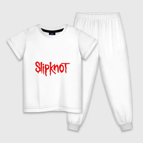 Детская пижама SLIPKNOT / Белый – фото 1