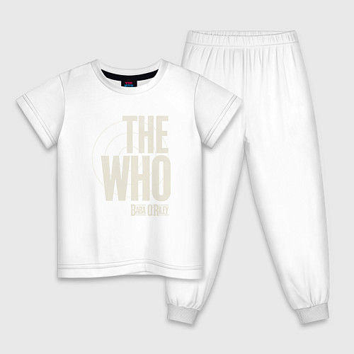 Детская пижама The Who / Белый – фото 1