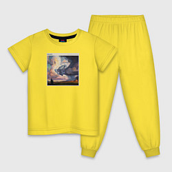 Пижама хлопковая детская The Killers, цвет: желтый
