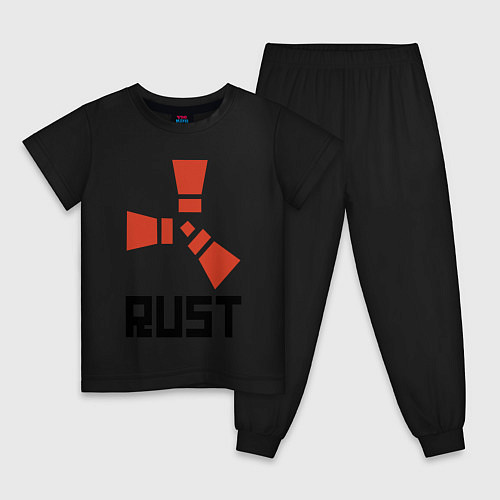 Детская пижама RUST / Черный – фото 1