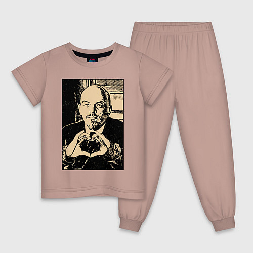 Детская пижама Ленин Oko / Пыльно-розовый – фото 1