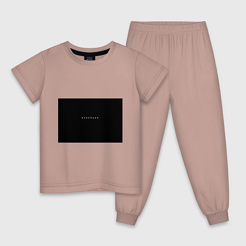 Детская пижама Изоляция / Пыльно-розовый – фото 1