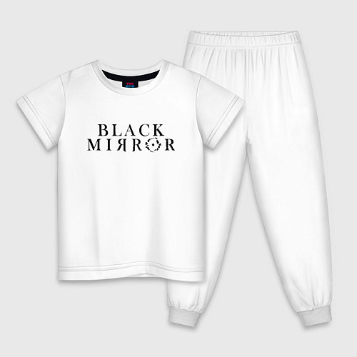 Детская пижама Black Mirror / Белый – фото 1