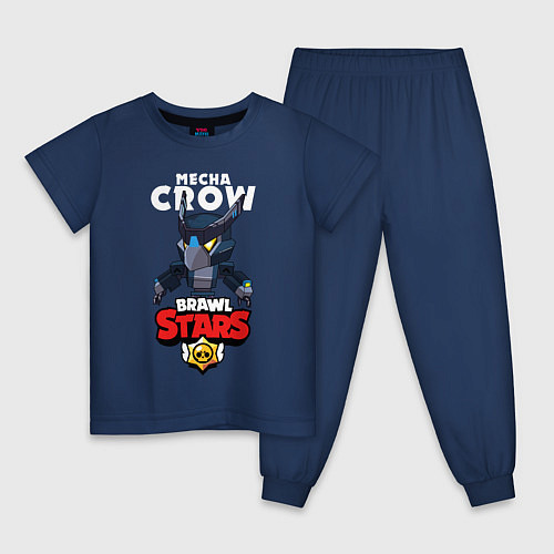Детская пижама B S MECHA CROW / Тёмно-синий – фото 1