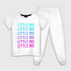 Пижама хлопковая детская Little big Z, цвет: белый