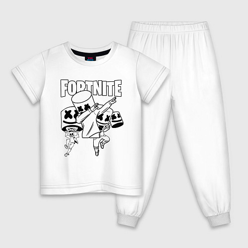 Детская пижама FORTNITE x MARSHMELLO / Белый – фото 1