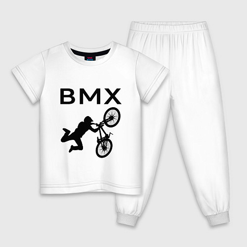 Детская пижама Велоспорт BMX Z / Белый – фото 1