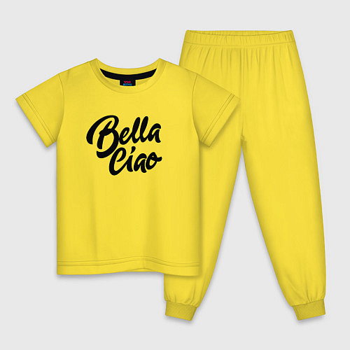 Детская пижама Bella Ciao / Желтый – фото 1