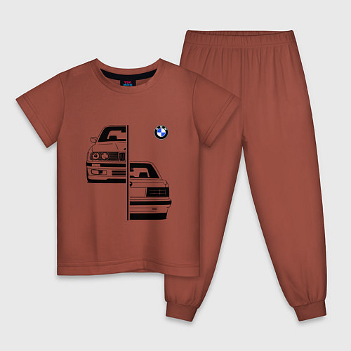 Детская пижама BMW БМВ Z / Кирпичный – фото 1