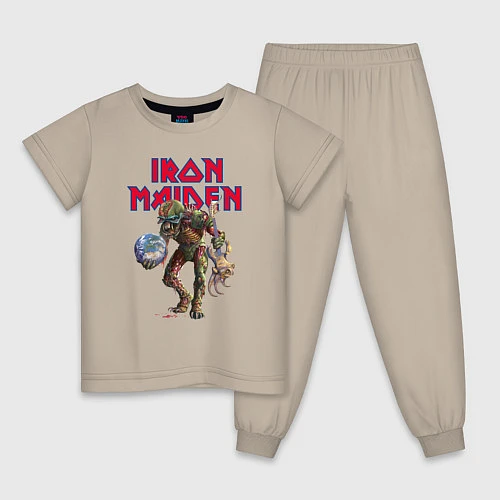 Детская пижама Iron Maiden / Миндальный – фото 1