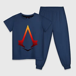 Пижама хлопковая детская Assassins Creed, цвет: тёмно-синий