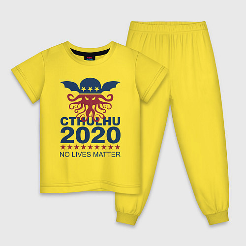 Детская пижама CTHULHU 2020 / Желтый – фото 1