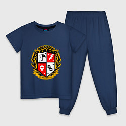 Пижама хлопковая детская Академия Амбрелла 2, цвет: тёмно-синий