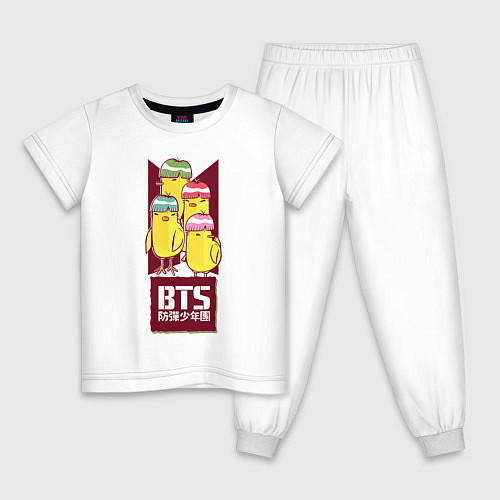 Детская пижама BTS Чики / Белый – фото 1