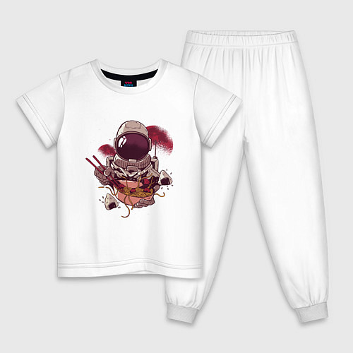 Детская пижама Astronaut Ramen / Белый – фото 1