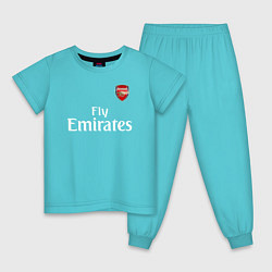 Пижама хлопковая детская ARSENAL, цвет: бирюзовый