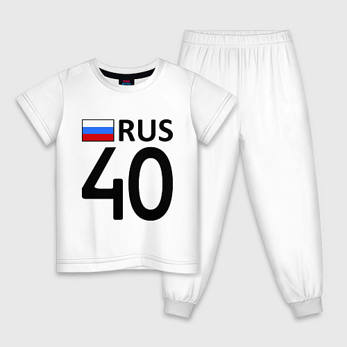 Детская пижама RUS 40 / Белый – фото 1