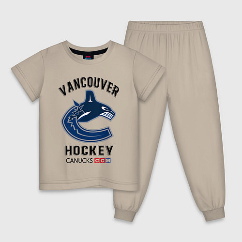 Детская пижама VANCOUVER CANUCKS NHL / Миндальный – фото 1