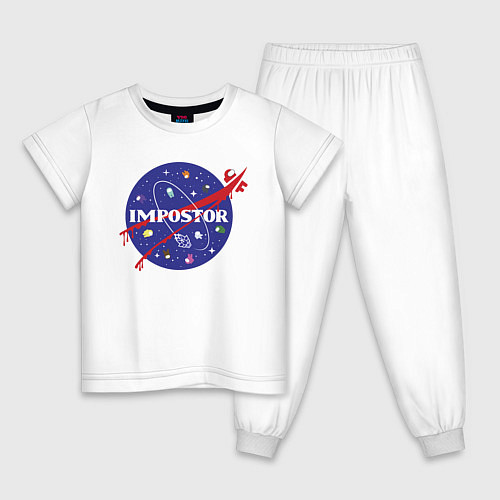 Детская пижама IMPOSTOR NASA / Белый – фото 1