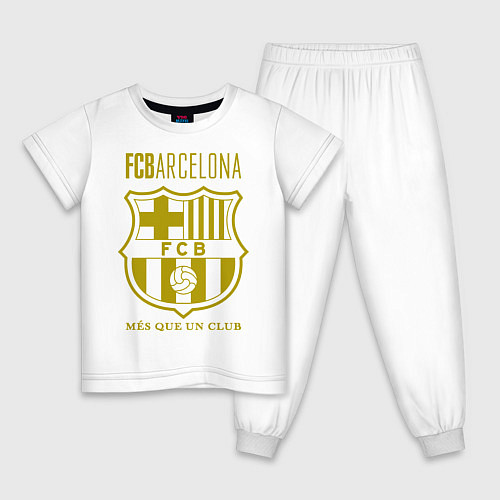 Детская пижама Barcelona FC / Белый – фото 1