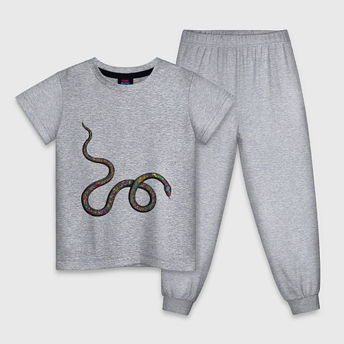 Детская пижама Змея / Меланж – фото 1