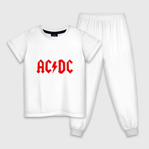 Детская пижама ACDC / Белый – фото 1