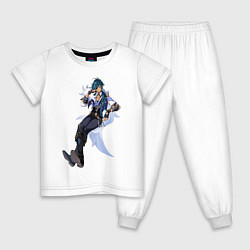 Пижама хлопковая детская Кэйа Genshin Impact, цвет: белый