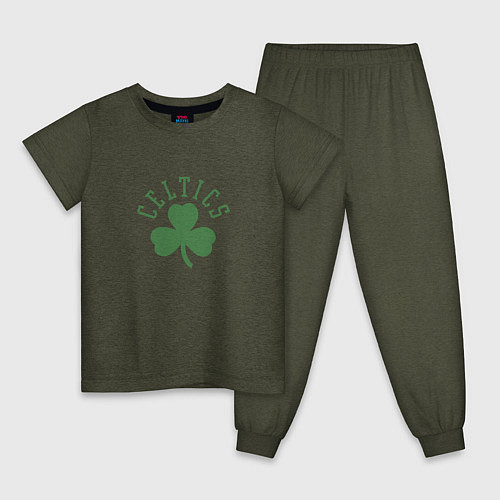 Детская пижама Boston Celtics / Меланж-хаки – фото 1