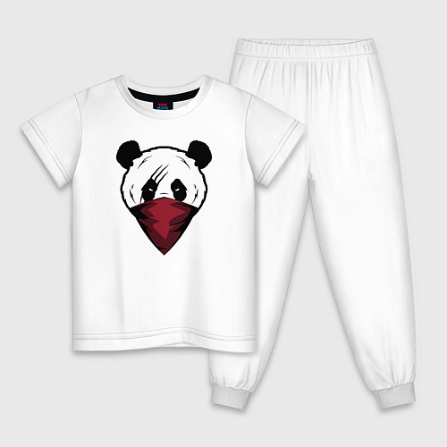 Детская пижама Панда со шрамом / Белый – фото 1
