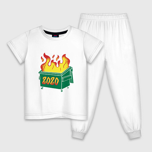Детская пижама Гори 2020 / Белый – фото 1