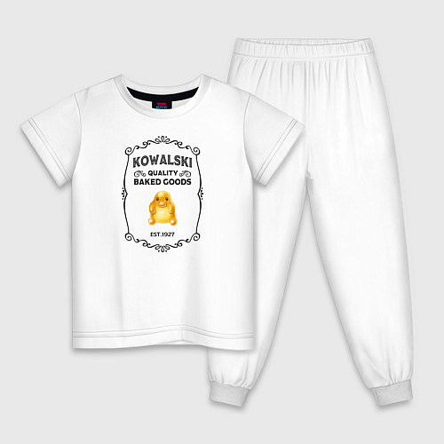 Детская пижама Kowalski Baked Goods / Белый – фото 1