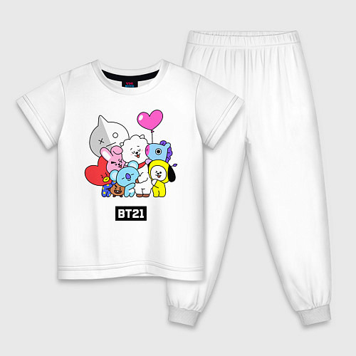 Детская пижама BT21 / Белый – фото 1