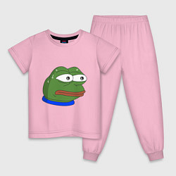 Пижама хлопковая детская Pepe MonkaS, цвет: светло-розовый