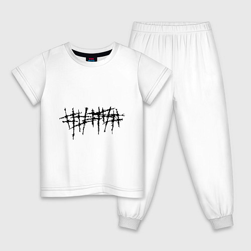 Детская пижама 5diez scratches / Белый – фото 1
