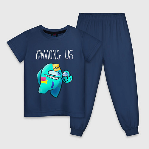 Детская пижама AMONG US - DUM / Тёмно-синий – фото 1