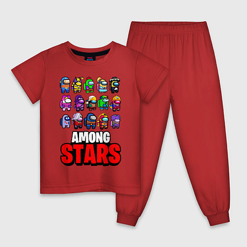 Детская пижама AMONG US X BRAWL STARS / Красный – фото 1