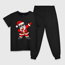 Пижама хлопковая детская Dabing Santa, цвет: черный