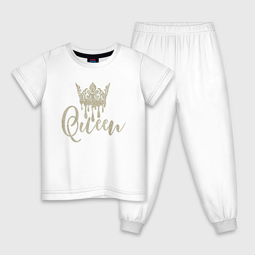 Детская пижама Для королевы / Белый – фото 1