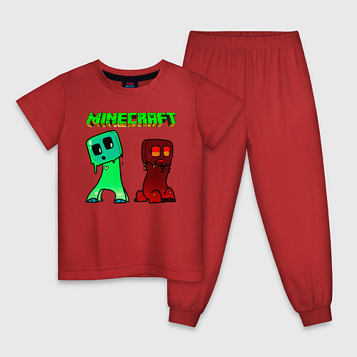Детская пижама Minecraft / Красный – фото 1