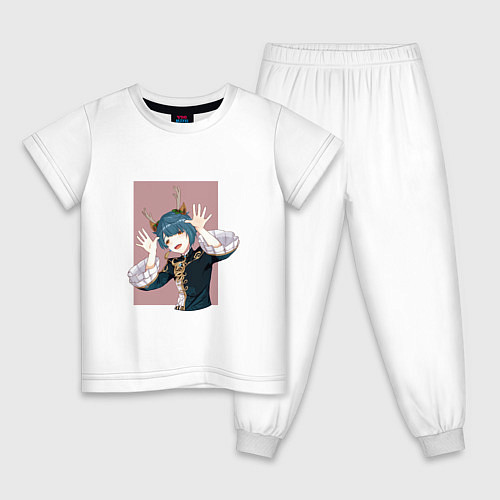 Детская пижама Оленёнок Син Цю / Белый – фото 1