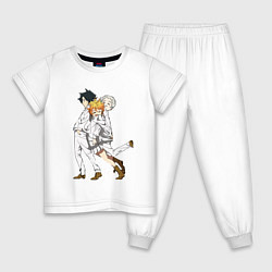 Пижама хлопковая детская Обещанный Неверленд, цвет: белый