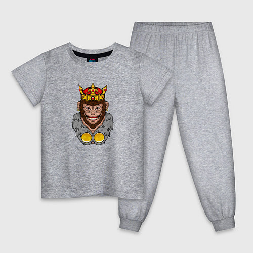 Детская пижама Monkey King / Меланж – фото 1