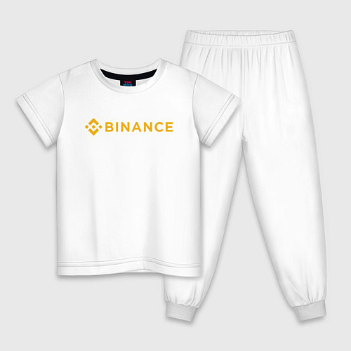 Детская пижама BINANCE БИНАНС БИРЖА / Белый – фото 1