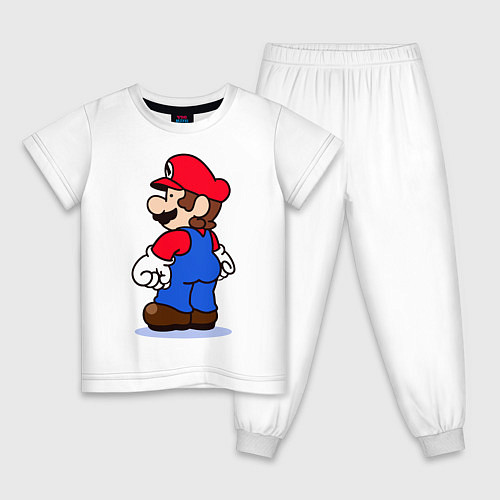 Детская пижама Марио / Белый – фото 1
