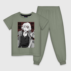 Пижама хлопковая детская Джузо Сузуя, цвет: авокадо