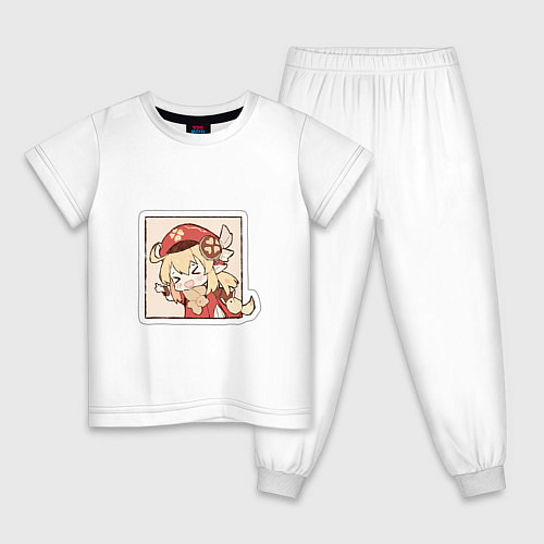 Детская пижама Кли / Белый – фото 1