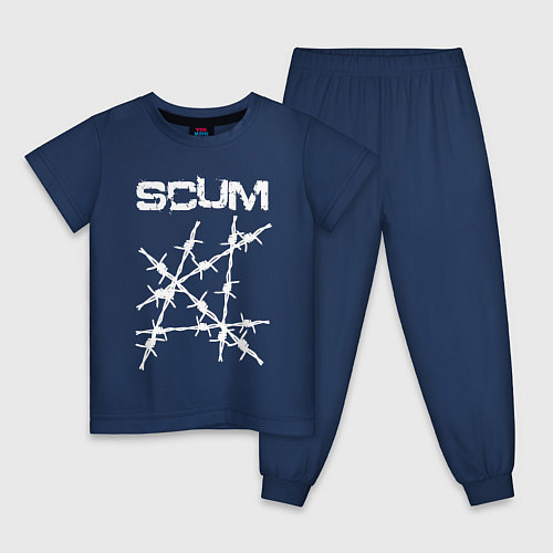 Детская пижама SCUM / Тёмно-синий – фото 1